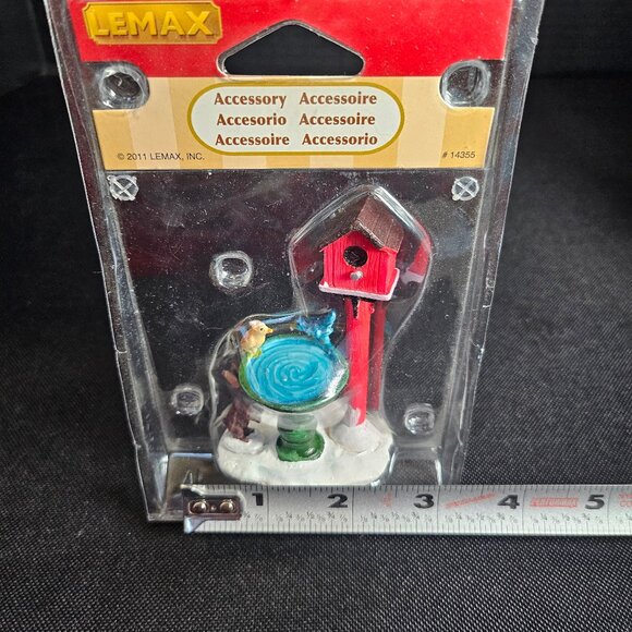 Two Sets of Lemax Village Collection Figurines Holiday Shoppers & Birdbath - Picture 5 of 14